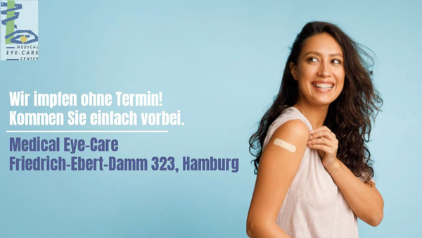 EKT Farmsen Medical Eye-Care Impfzentrum impft 1./2./3. Corona Impfung ohne Termin in Hamburg